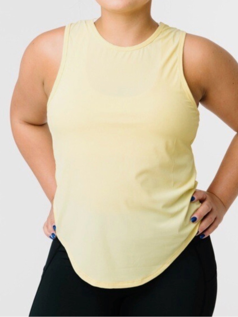 Zyia Active Sunlight Yellow Ribbed 
Tank Top